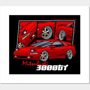 Mitsubishi 3000GT, JDM Car Posters and Art